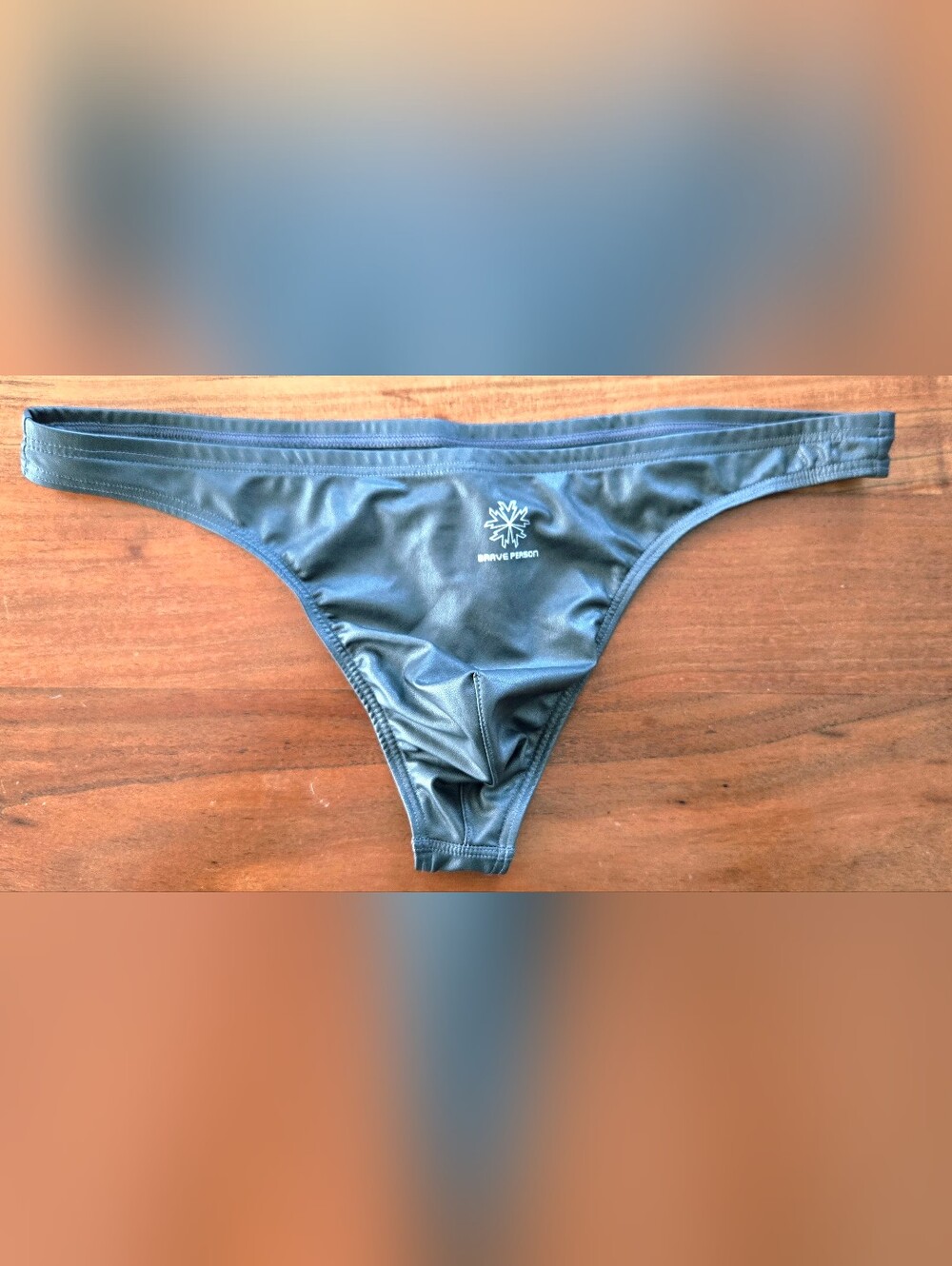 Mens Faux Leather Thong